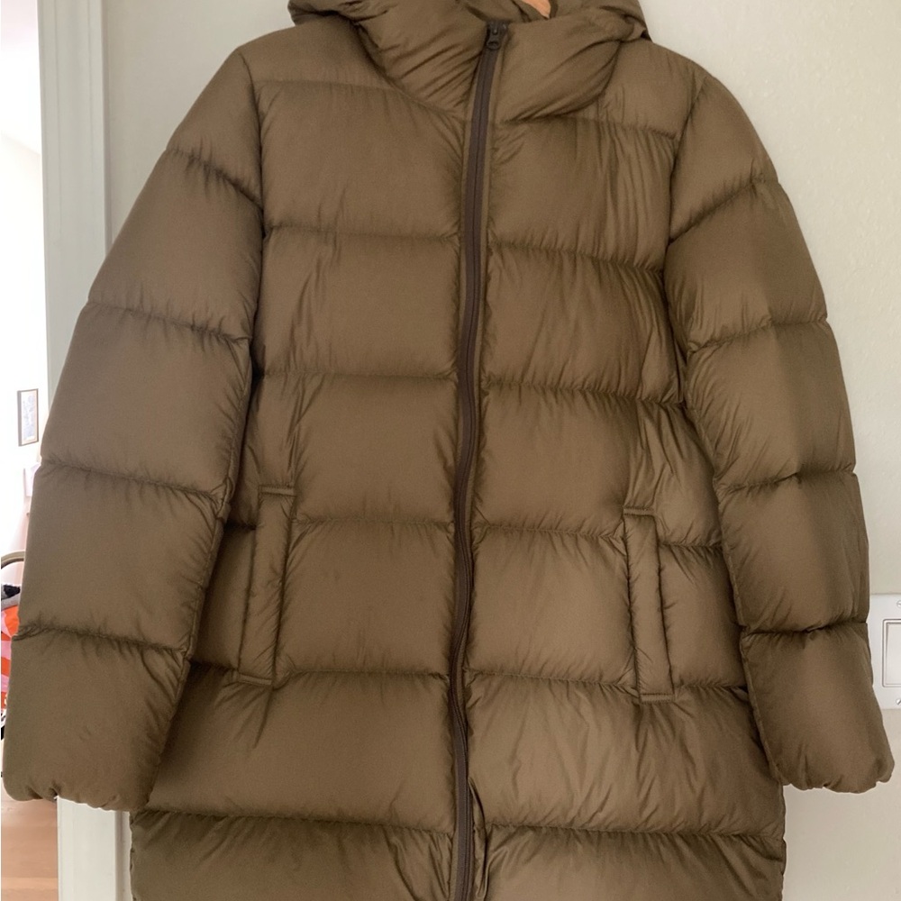 Muji Olive Puffer Jacket